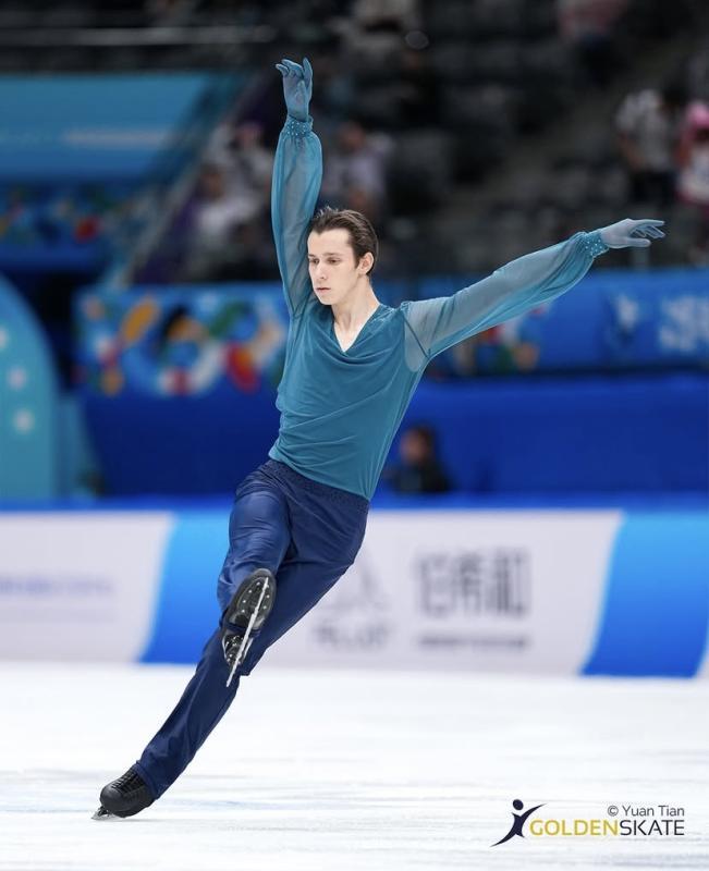 Кирило Марсак під час виконання короткої програми/Фото: Yuan Tian/Golden Skate